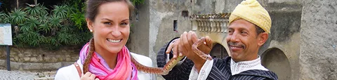 About us and our service - snake Charmer - walking tour of tangier