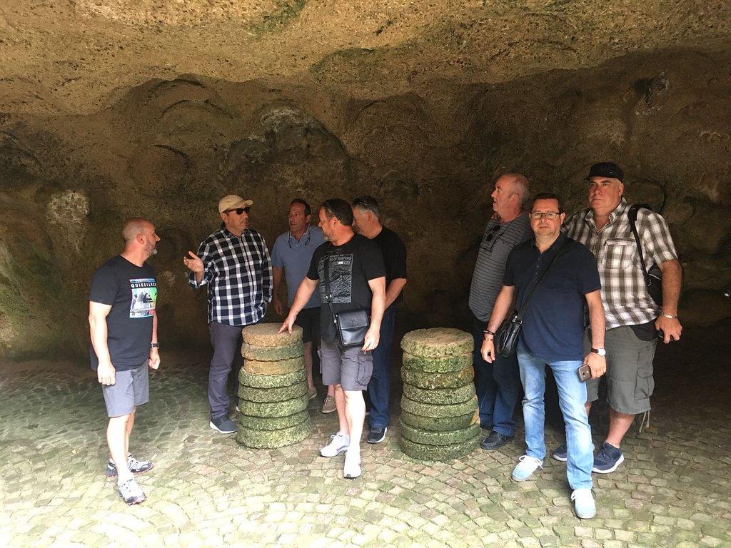 Gallery - good old friend visiting the Caves of Hercules during a tour of Tangier