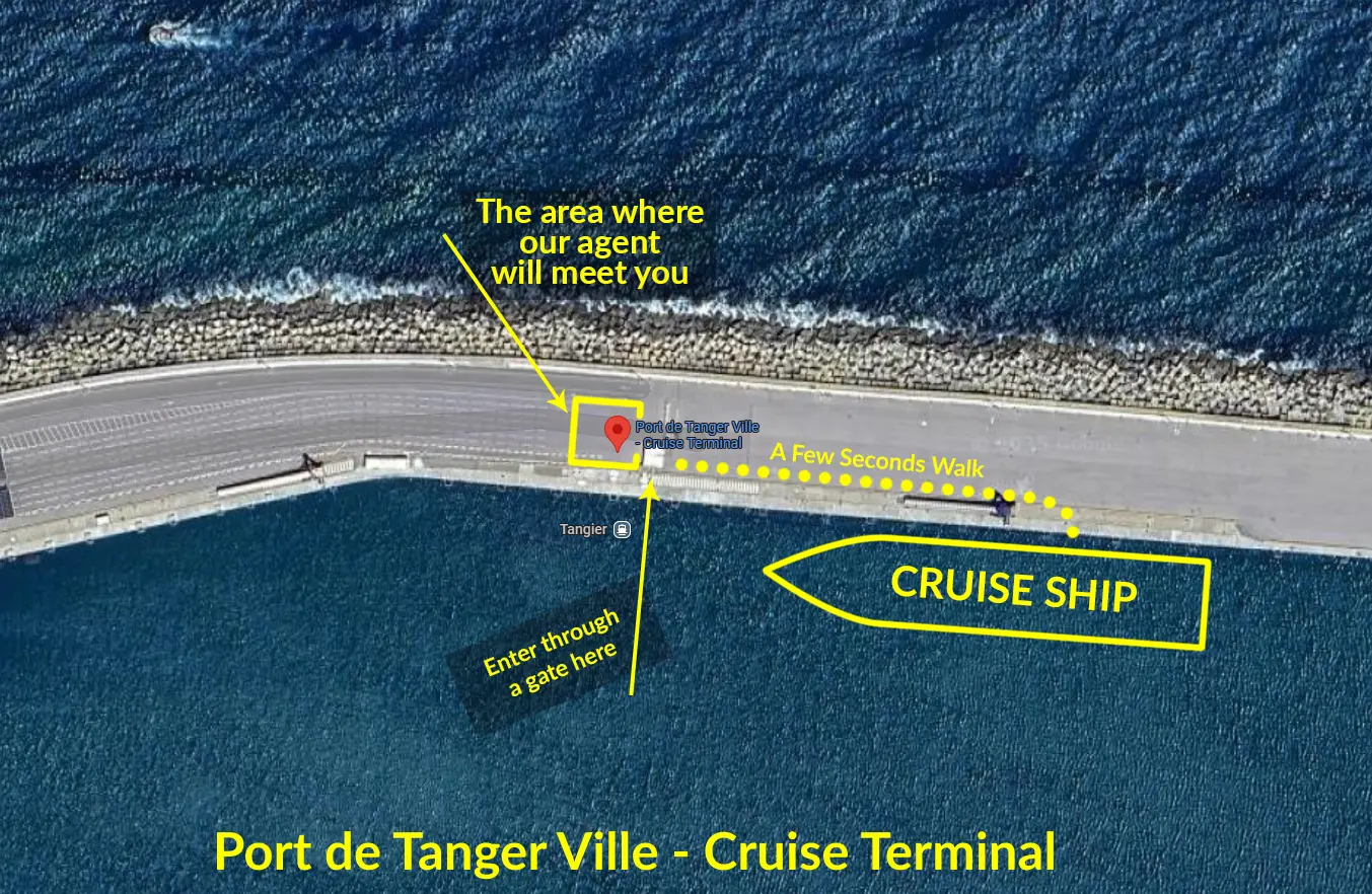 Cruise terminal pick up Direction