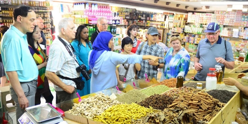 Souk Shopping - cooking experience in Tangier at Blue Door Cuisine